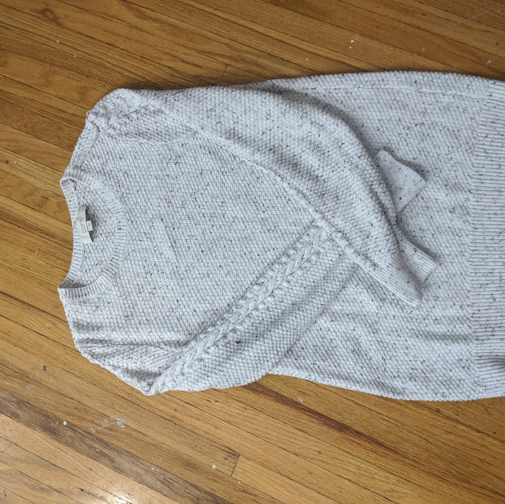 Loft white sweater